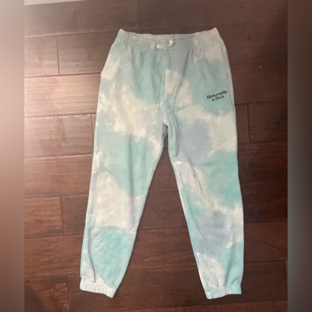 Blue/Green tie dye comfy sweatpants